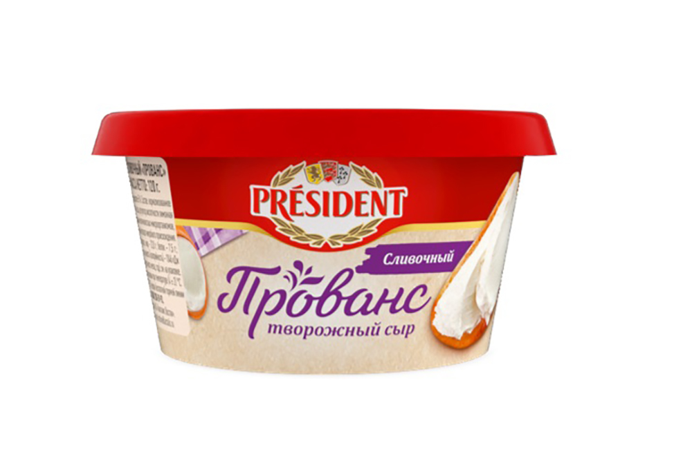 Сыр Президент твороженый Прованс сливочный 65% 120г